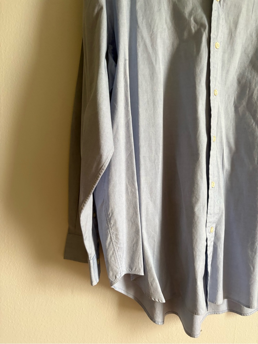 Ralph Lauren Sz 18 Vintage Classic Fit Baby Blue Cotton Button Front Shirt - Picture 6 of 10